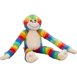 Plüschtier Kuscheltier Affe kunterbunt mit langen Armen & Beinen Länge 60cm