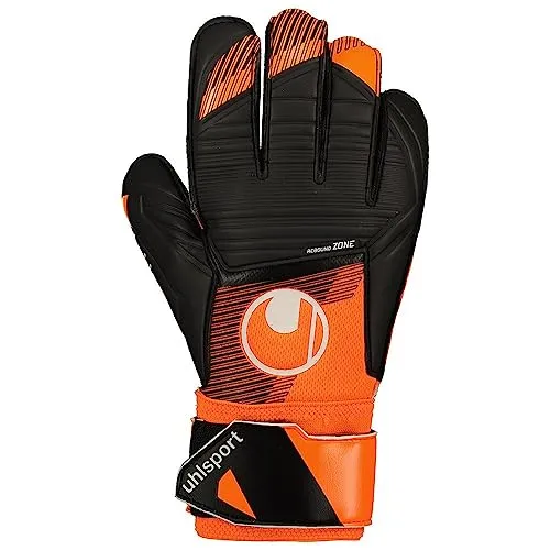 uhlsport Soft Resist+ Fußball Torwarthandschuhe - Torwarthandschuhe für Kunstrasen und Hartböden, mit exklusivem SOFT RESIST-Latex für hervorragenden Grip und optimale Fangsicherheit.