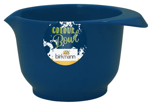 IRKMANN Rühr- und Servierschüssel, 0,5 Liter, dunkelblau, aus Melamin, standfest, kratzfest, BPA-fre