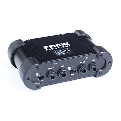 Fame Audio Studio DI Dual: Professionelle Symmetrierbox - Symmetrierbox für Studioanwendungen, bietet hervorragende Klangqualität und vielseitige Anschlussmöglichkeiten für Musiker und Toningenieure.