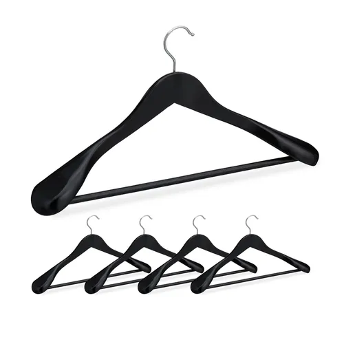 Anzug Kleiderbügel Holzkleiderbügel Anzugbügel Hosenbügel Bügel Holz 5er Set