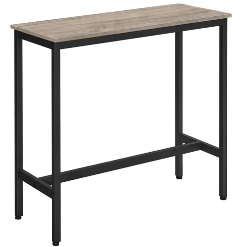 VASAGLE Alineru Bartisch aus Holz, Industrial Stil, bräunlich/schwarz