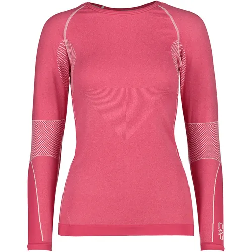 CMP Woman Seamless Sweat fucsia mel. (B890) 42/44 - Funktionale Langlauf Unterwäsche für Frauen, nahtloses Design für maximalen Komfort und Bewegungsfreiheit, ideal für Outdoor-Aktivitäten mit 360-Grad-Stretchmaterial und schnelltrocknender Dry Function-Technologie.