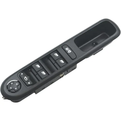 Kalunfex Schalter für Fensterheber, Taste 6490.X6 für 3008 5008, elektrische Fenstersteuerung, Tasten 96650621ZD