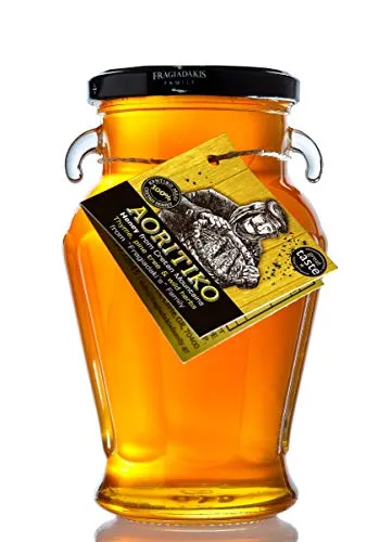 Griechischer Honig aus kretischem Thymian, Pinien und Wildkräutern – aus Kreta – Natürlicher Reiner unvermischter Honig – Aoritiko - 750g