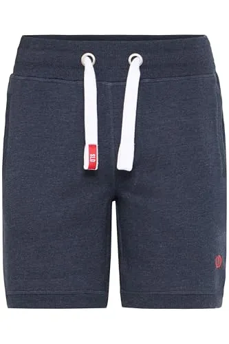 !Solid SDBenn Herren Sweatshorts Kurze Hose Shorts mit Fleece-Innenseite Kordelzug Eingrifftaschen Baumwollmischung Regular fit, Größe:XXL, Farbe:Insignia Blue Melange (8991)