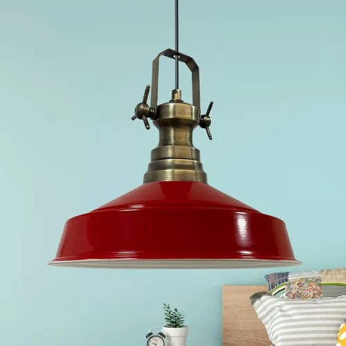 bamyum Neo-Asletl Hängelampe Industrial Ø41 cm in rot von Bamyum