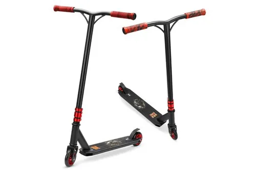 BOLDCUBE Deluxe Stunt Black 2-Rad Scooter - Cityroller & Kickboards, klappbar und in elegantem Schwarz, ideal für Tricks und städtische Abenteuer.