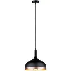Paulmann Neordic Embla Pendelleuchte LED E27 20W Schwarz, Kupfer matt - Lampen im nordischen Stil, ideal für trendige Lichtakzente und ein individuelles Wohnambiente.