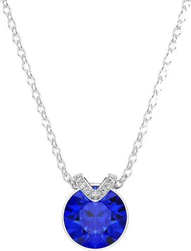 Swarovski Kette mit Anhänger Bella V, 5662088 - Elegante Halskette mit blauem Swarovski® Kristall, verstellbar und ideal für jeden Anlass – das perfekte Geschenk!