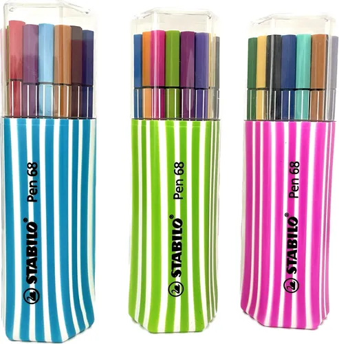 STABILO Pen 68 Filzstift, mehrfarbig,STABILO