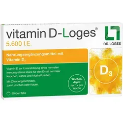 Vitamin D-Loges 5.600 I.E. Kautabletten 30 St