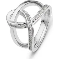 JETTE Damenring Seamans Duty 44 Zirkonia 57, Silber von JETTE