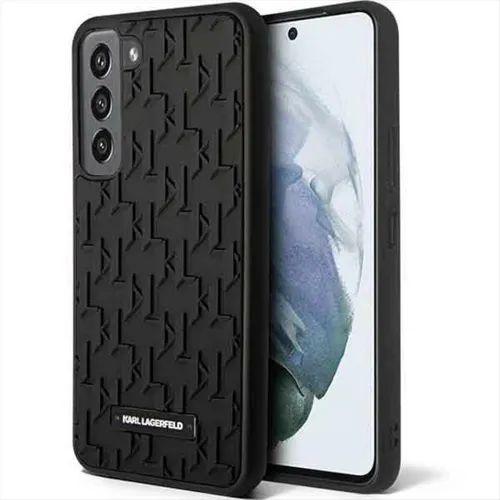 Karl Lagerfeld Hardcase Hülle Cover 3D Monogram Samsung Galaxy S23 Plus Schwarz