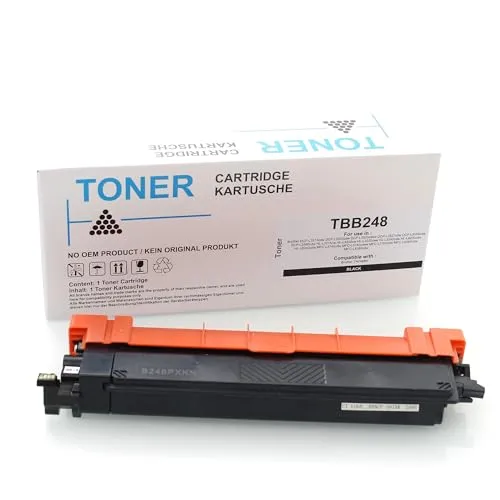 ABC Kompatibler Toner für Brother TN248BK Schwarz 1500 Seiten DCP-L3515cdw DCP-L3520cdw DCP-L3520cdwe DCP-L3527cdw DCP-L3555cdw DCP-L3560cdw HL-L3215cw HL-L3220cw HL-L3220cwe HL-L3240cdw
