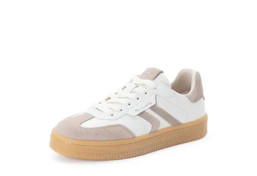 Tamaris Damen Sneaker Low Leder, braun, 36 EU in weiß von Tamaris