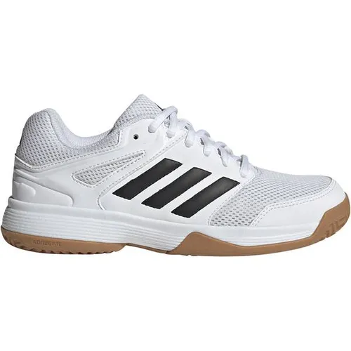 ADIDAS Kinder Volleyballschuhe Speedcourt k - Volleyballschuhe für Kinder mit griffiger Gummiaußensohle und atmungsaktivem Obermaterial, hergestellt aus mindestens 20 % recycelten Materialien für umweltbewusste Sportler.