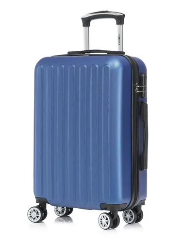 YONSLY Koffer Set M - Dunkelblau, Hartschalenreisekoffer mit 4 Rollen - Robuster Hartschalenkoffer mit 360°-Doppelrollen für mühelose Mobilität. Dank des integrierten Sicherheitsschlosses sind Ihre Wertsachen gut geschützt. Ideal für Reisen und den täglichen Gebrauch.