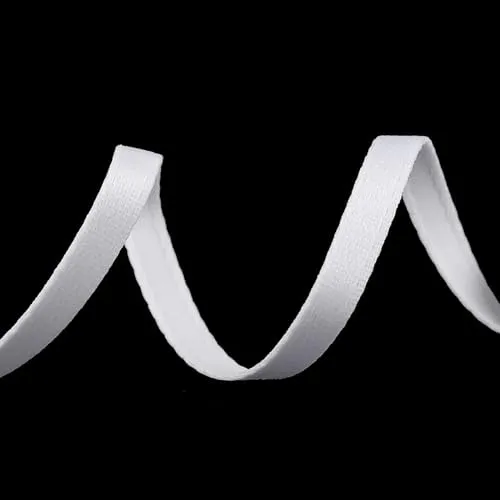 Tunnelband für BH-Bügel 10 mm ab 1m Korsettstäbe Korsett Mieder Unterwäsche Meterware, Farbe:weiß