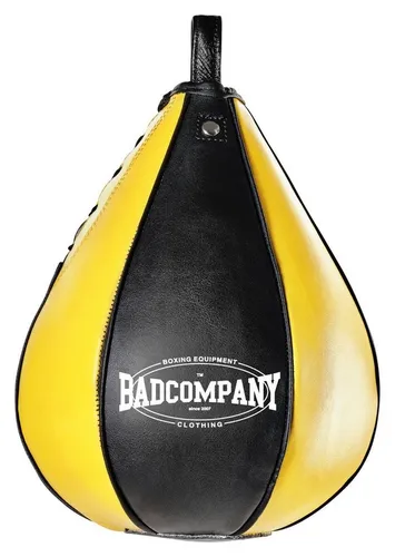 Bad Company Boxbirne - Echt-Leder Punching-Ball - Boxsäcke für effektives Workout, aus strapazierfähigem Echt-Leder gefertigt, ideal für Technik, Kraft und Reaktionstraining im Boxstudio oder Homegym.
