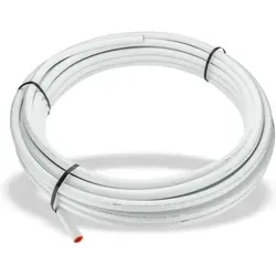 Pipetec Alu-Mehrschichtverbundrohr 26 x 3 mm - 25 m Trinkwasser-Rollenrohr - Druckluftzubehör, ideal für Sanitär- und Heizungsanwendungen mit hoher Flexibilität und 100% diffusionsdicht dank Aluminium-Sperrschicht.