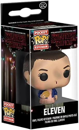 Funko POP Keychain: Stranger Things - Eleven w Eggo (No Wig)