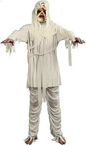 Mummy costume disguise fancy dress adult (Size XL) with mask