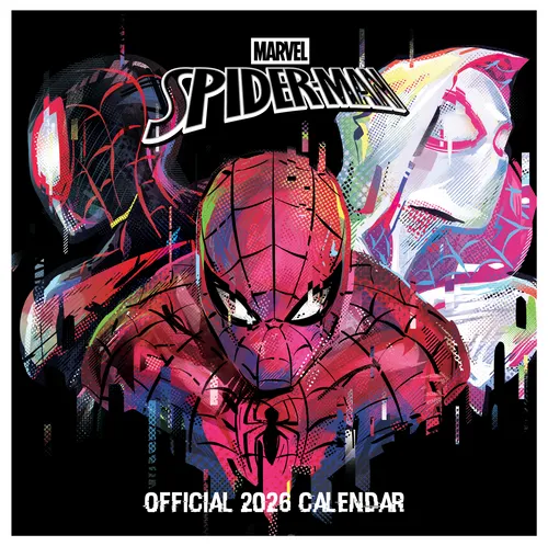 Kalender 2026 Spiderman Calendar Wandkalender mit Poster 30x30 cm