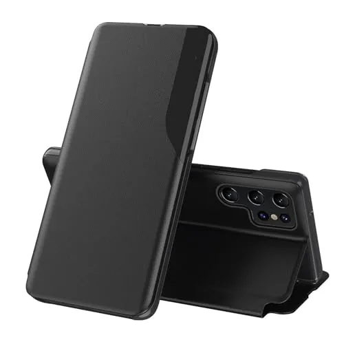 Handy Hülle Smart View für Samsung Galaxy S26 Ultra Magnetisch Flip Case Schwarz