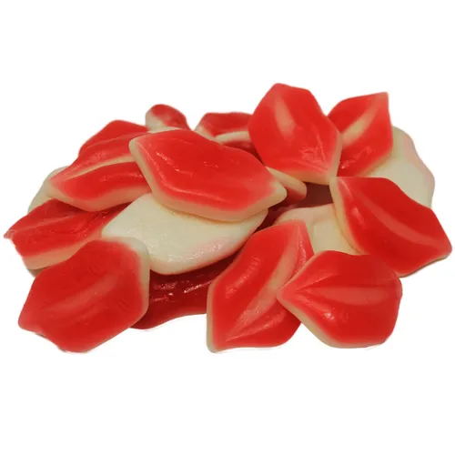 Fruchtgummi Rote weiche Lippen mit süßem Pfirsichgeschmack 1000g