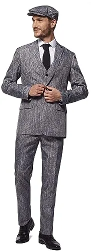 Suitmeister Herrenkostüm - Halloween 1920er Pimp - Tailliert Party Kostüme - Anzug - Grau