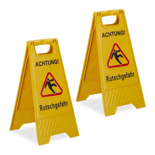 Rutschgefahr aufsteller Warnaufsteller Klappbares Hinweisschild Achtung Schild