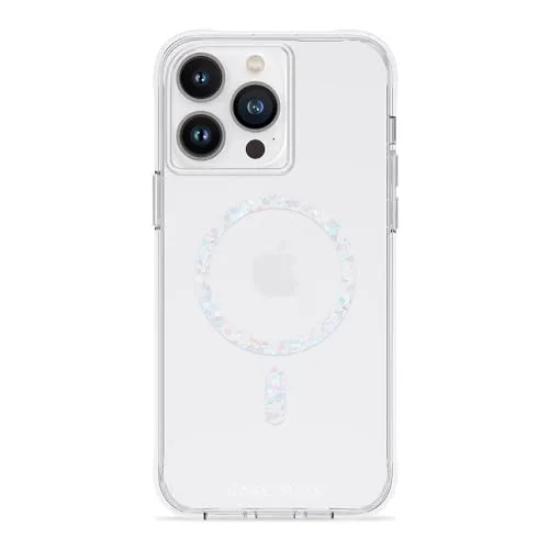 Case-Mate Schutzhülle für iPhone 14 Pro Max – Klar Twinkle Diamond [3 m Fallschutz] [Kompatibel mit MagSafe], magnetische Hülle mit süßem Glitzer, für iPhone 14 Pro Max 6,7 Zoll, Anti-Gelb