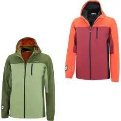 Regatta Trekktain Jacke für Jungen - Orange, 13 Jahre - Wasserdichte, atmungsaktive Jacke aus hochwertigem Stretchgewebe mit innovativer Ärmeltaschenlampen-Technologie. Ideal für aktive Abenteuer im Freien.