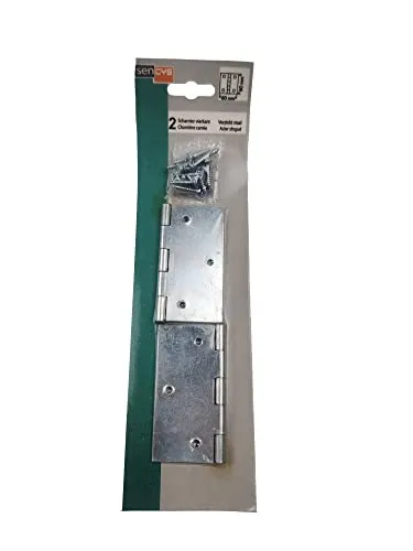 HKB® Scharnier breit verzinkt 80mm x 80mm 2 Stück inkl. Schrauben