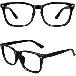 CGID CN81 Nerdbrille im 80er Jahre Style - Trendige Nerdbrille für Damen und Herren im oversized Design. Robuster Kunststoff-Rahmen und klare Linsen machen sie zum perfekten Modeaccessoire für jeden Anlass.