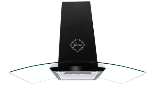 Dunstabzugshaube GCH T 465 BL 90cm – 1000m³/h - Elegante Wandhaube in Schwarz mit 1000m³/h Abluftleistung. 3 Gebläsestufen, Touch-Bedienung und energieeffiziente LED-Beleuchtung für eine moderne Küche.