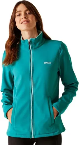 Regatta Connie V Jacke Blau 14 für Damen - Wasserabweisende und winddichte Softshelljacke für aktive Frauen. Ideal für Outdoor-Aktivitäten und hält dich bei jedem Wetter beweglich und komfortabel.