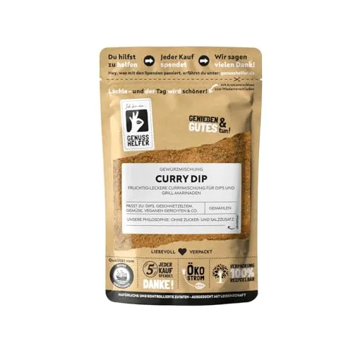 Bremer Gewürzhandel Dip-Mischung Curry, fruchtig-würzig, Gewürzmischung für Curry-Dip, 100g