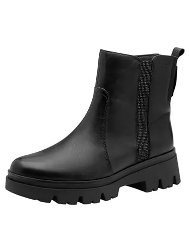 Tamaris WIDE FIT Easy Stretch Stiefelette schwarz 40 EU - Elegante Stiefelette in Größe 40 mit Easy Stretch-Technologie für optimalen Komfort. Der Blockabsatz und der Reißverschluss sorgen für eine bequeme Passform und einfachen Einstieg.