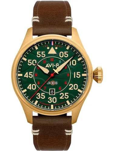 AVI-8 Pilot Hawker Hurricane Automatikuhr 46mm - Armbanduhren mit sportlichem Design, Automatik-Antrieb und 5ATM wasserdicht – ideal für Herren, die Stil und Funktionalität schätzen.