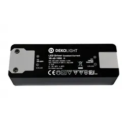 Deko-Light LED-Netzgerät CC DC Basic CC V8-40-1050mA 40V - Hochwertiges LED-Netzgerät für Innenräume, bietet konstanten Strom von 1050 mA und eine Lebensdauer von 30.000 Stunden. Ideal für effiziente Beleuchtungslösungen.