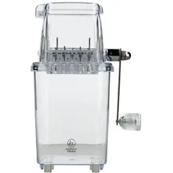 Ice Crusher manuell mit Kurbel aus transparentem Acryl