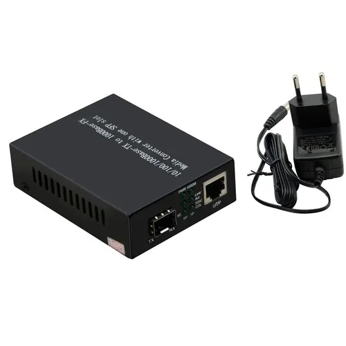 InLine Medienkonverter 1GbE - Glasfaserkabel Medienkonverter für optimale Netzwerkverbindung, unterstützt bis zu 550 m Reichweite und vielseitige Schnittstellen.