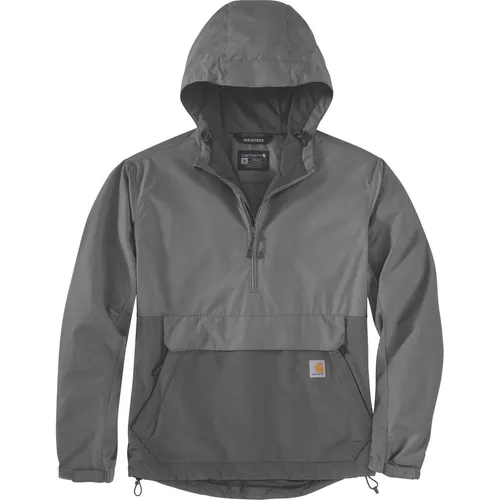 Carhartt 105749-EA7 Anorak dunkelgrau 2XL - Funktionsjacke mit Rain Defender - dauerhaft wasserabweisend, ideal für Outdoor-Aktivitäten und witterungsbeständige Einsätze.