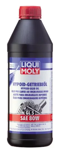 LIQUI MOLY Hypoid-Getriebeöl (GL5) SAE 80W | 1 L | Getriebeöl | Hydrauliköl | Art.-Nr.: 1025