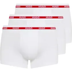 HUGO Herren Trunk Triplet Planet Dreier-Pack - Retroshorts für Herren, enganliegende Boxershorts aus Stretch-Baumwolle mit sichtbarem Logo am Bund für optimalen Tragekomfort.