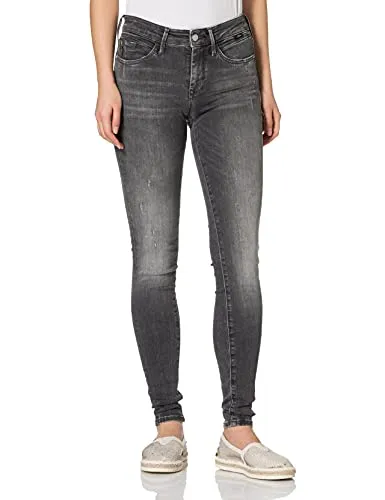 Mavi Damen Adriana Jeans, Grau, 29/30 in grau von Mavi