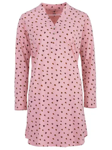 zeitlos Nachthemd Nachthemd Langarm - Leo Herz Stehkragen