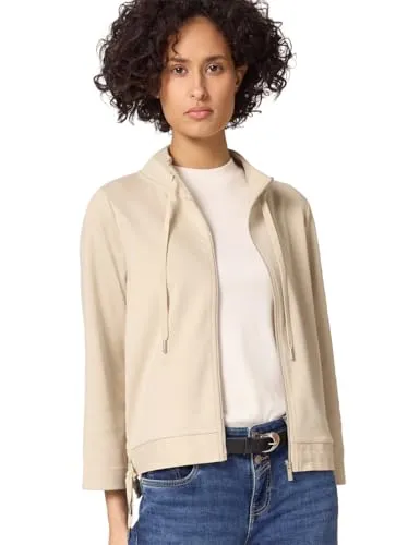 Street One Damen Zipper Jacke in beige von Street One